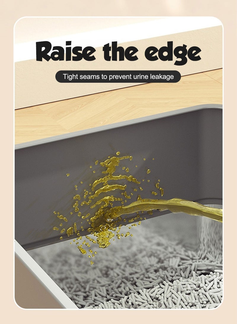 كيدل صندوق فضلات قطط مغلق بالكامل، مرحاض قطط مغطى بالكامل، سعة كبيرة - Image 5